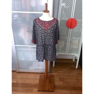 Anthropologie One September Euphemia Peasant Top